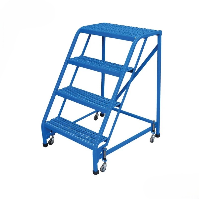 Blue Portable Mobile Platform Ladder | MT-MS-0004