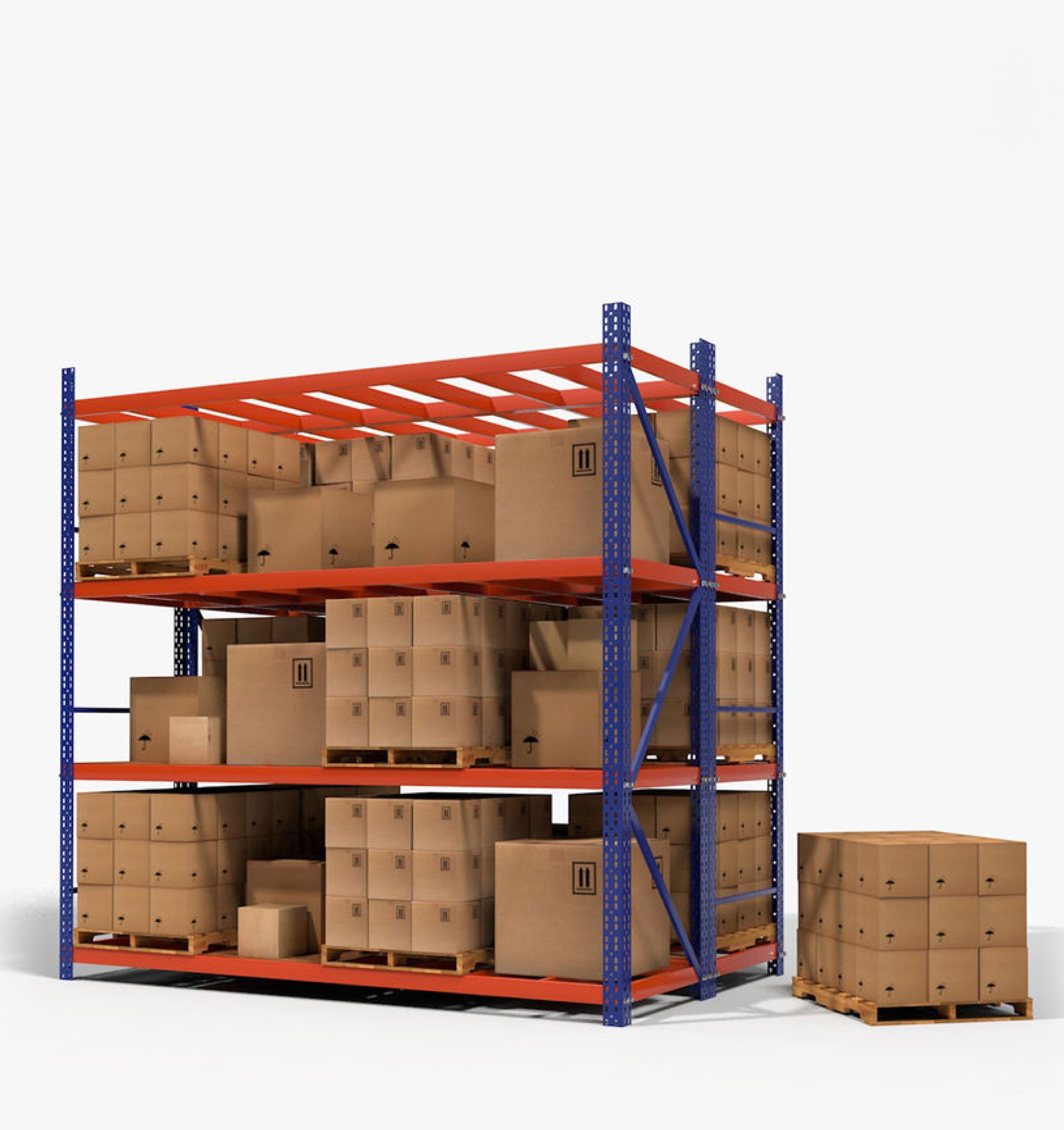 Mild Steel Storage Warehouse Pallet Rack WR003 | MT-PR-0017